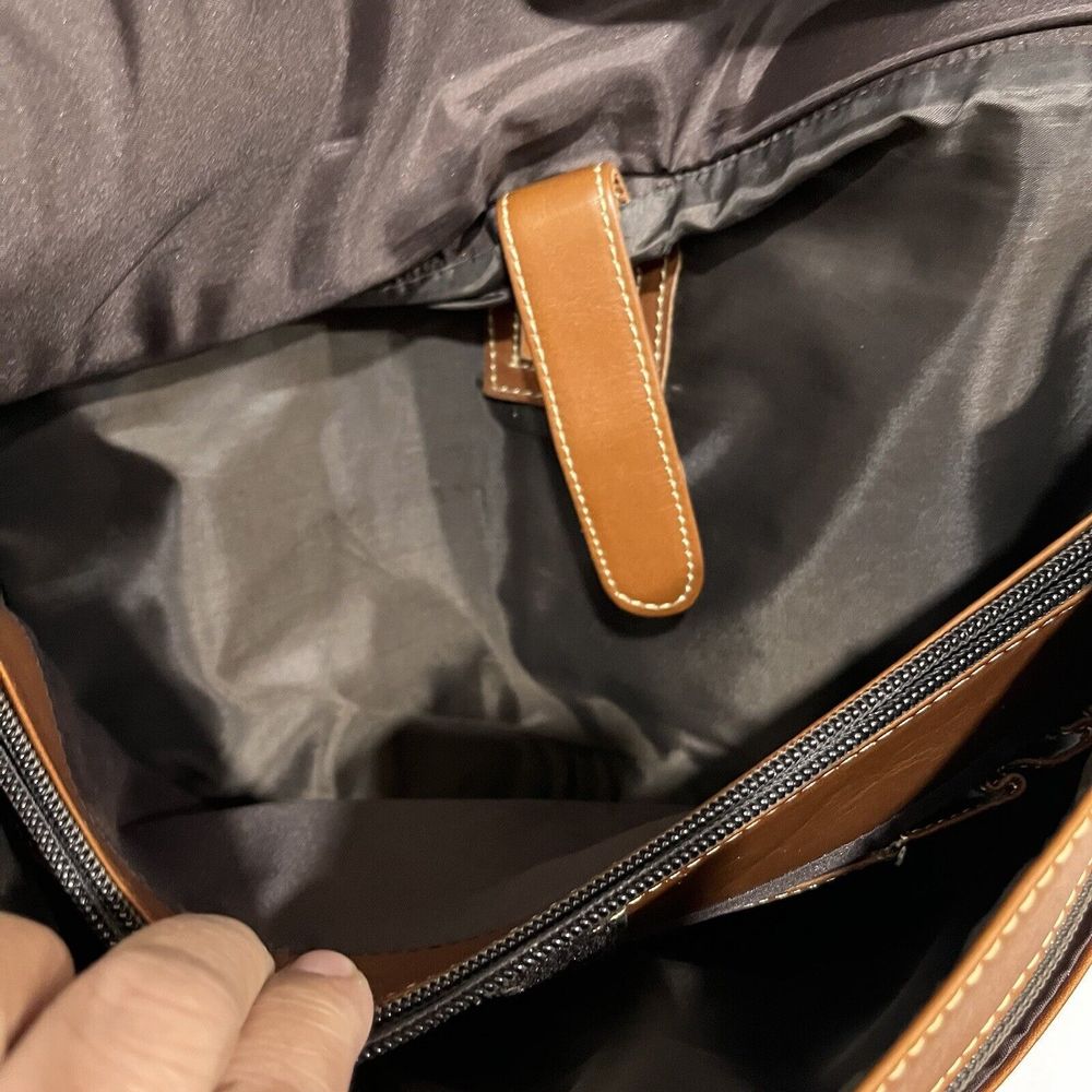 Latico Natural Leather LARGE Messenger Bag Laptop Unisex Men Brown - Picture 12 of 13